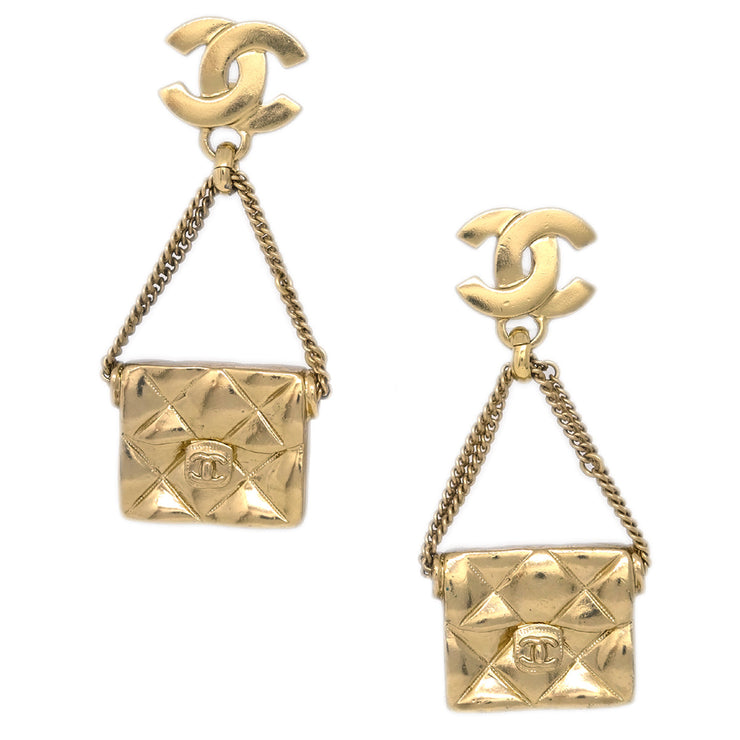 Chanel Bag Piercing Earrings 02P