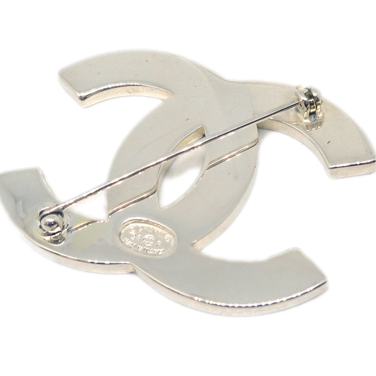 Chanel CC Brooch Pin Silver 98P