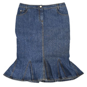 Christian Dior Skirt Blue Denim