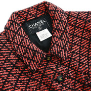 Chanel 1995 Single Breasted Jacket Red Black #42