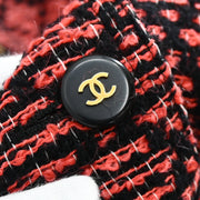 Chanel 1995 Single Breasted Jacket Red Black #42