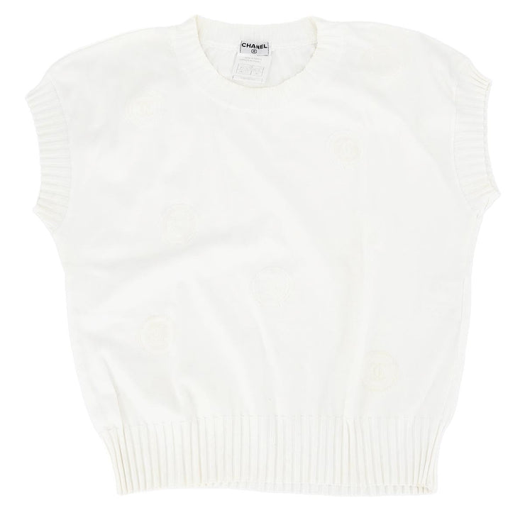 Chanel 2001 Sleeveless Top White #40