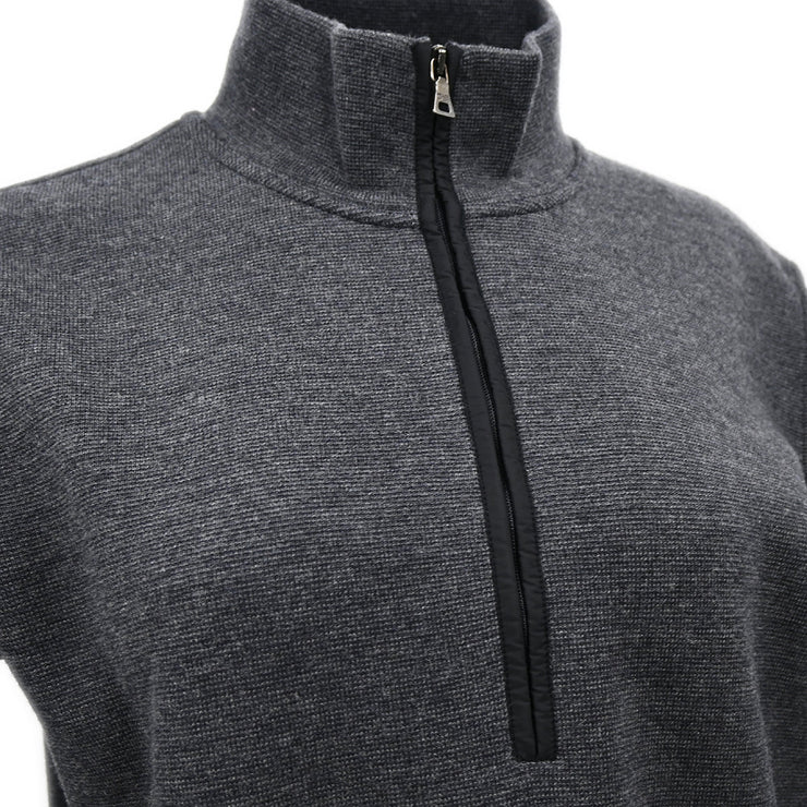 Prada Sports Zip Up Top Gray #50