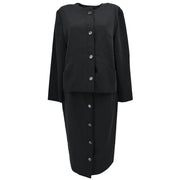 Christian Dior Setup Suit Jacket Skirt Black #9