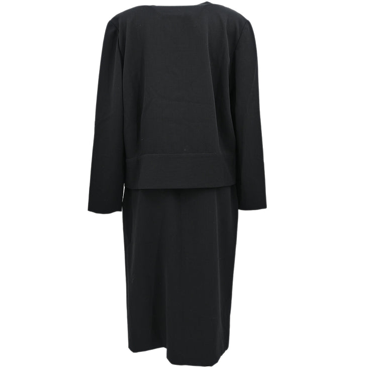 Christian Dior Setup Suit Jacket Skirt Black #9