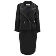 Christian Dior Setup Suit Jacket Skirt Black #11