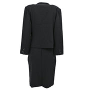 Christian Dior Setup Suit Jacket Skirt Black #11