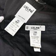 Celine Setup Suit Jacket Skirt Gray #38