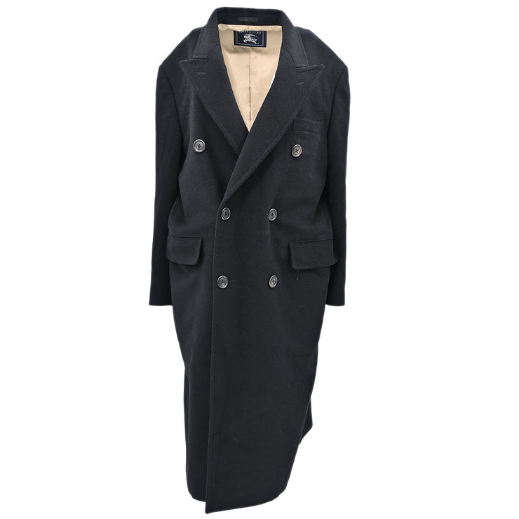 Burberrys Double Breasted Coat Black