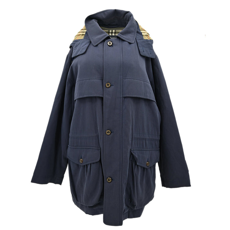 Burberrys Coat Navy #L