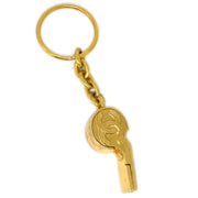 Chanel Gold Chain Whistle Key Holder 97P Small Good