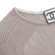 Chanel 2008 Sweater Knit Top Brown #36