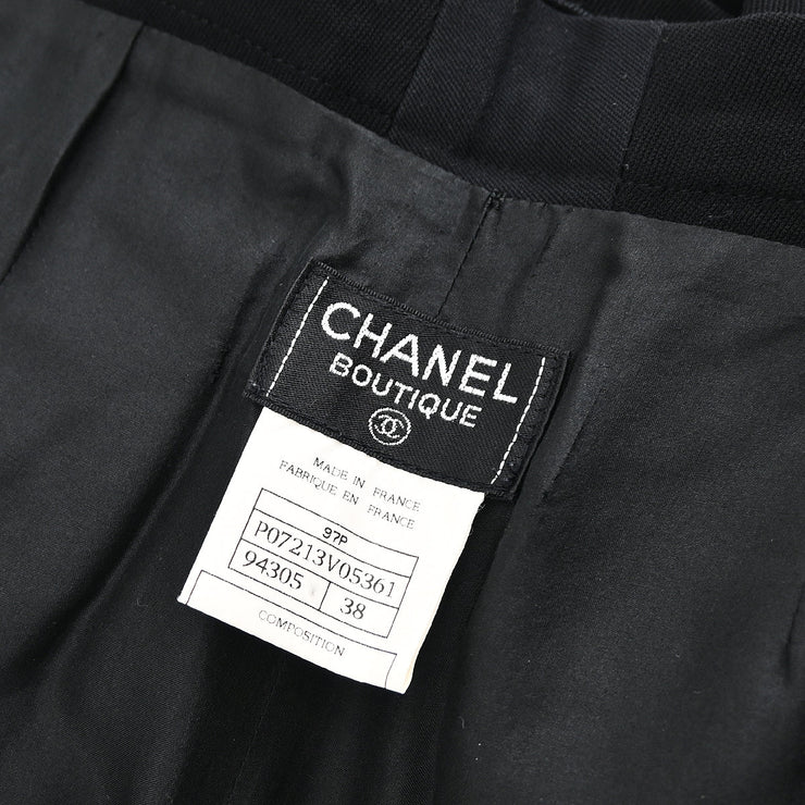 Chanel 1997 Long Pants Black #38