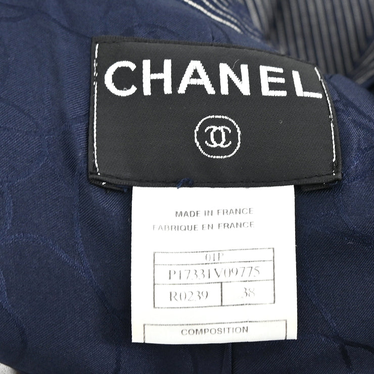 Chanel 2001 Single Breasted Jacket Black #38