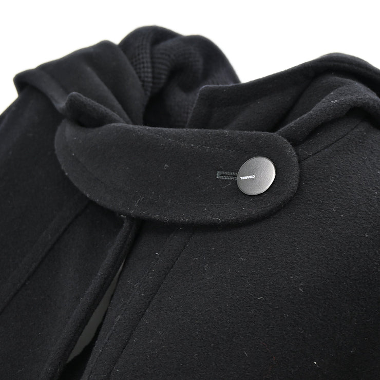 Chanel 1999 Hooded Coat Black #40