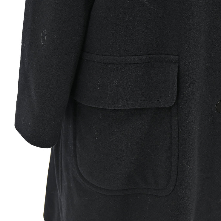 Chanel 1999 Hooded Coat Black #40