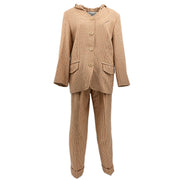 Christian Dior Setup Suit Jacket Pants Beige #L #M