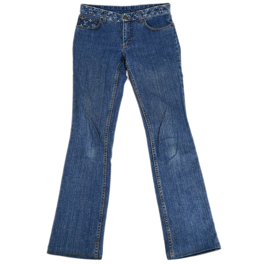 Louis Vuitton Monogram Denim Long Pants Indigo 072W #38