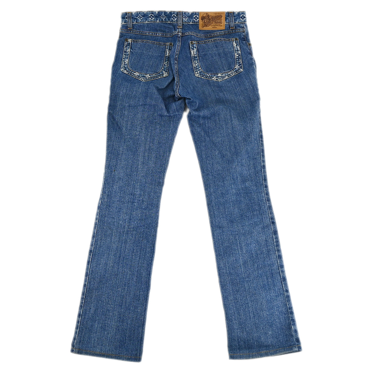Louis Vuitton Monogram Denim Long Pants Indigo 072W #38