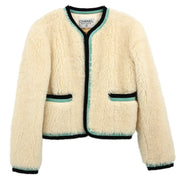 Chanel 1994 Fur Jacket Coat White