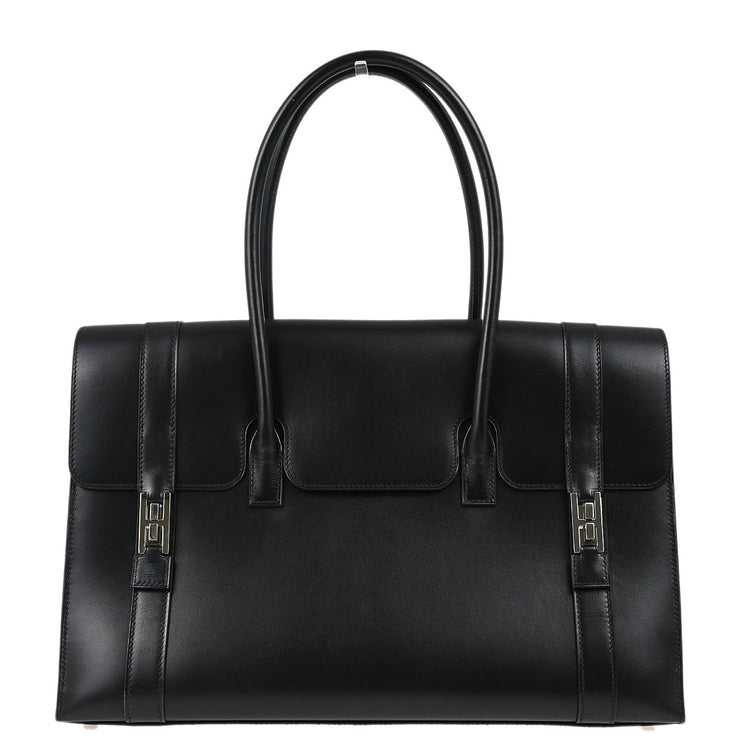 Hermes Black Box Calf Fjord Drag 2 37 Handbag