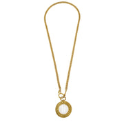 Chanel Gold Loupe Pendant Necklace