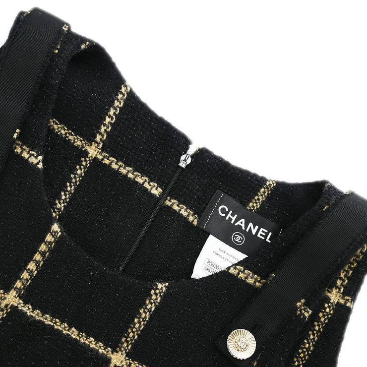 Chanel 2009 Sleeveless Dress Black #40