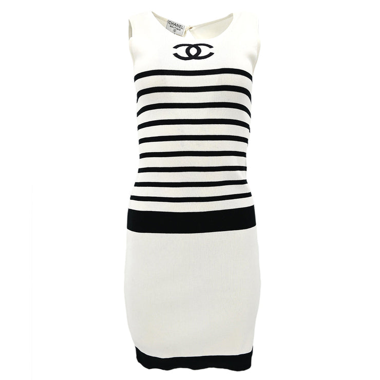 Chanel Sleeveless Dress White #36