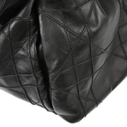 Christian Dior Black Lambskin Bucket Handbag