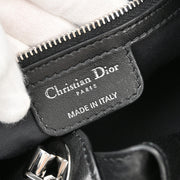 Christian Dior Black Lambskin Bucket Handbag