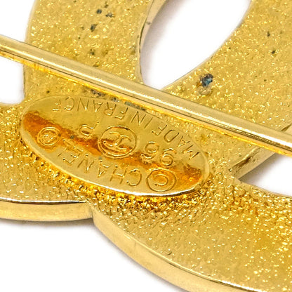 Chanel Medallion Brooch Pin Gold 96P