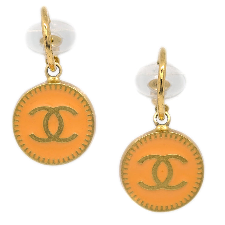 Chanel CC Piercing Earrings Gold 01P