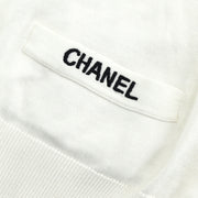 Chanel Short Sleeve Cardigan White #34