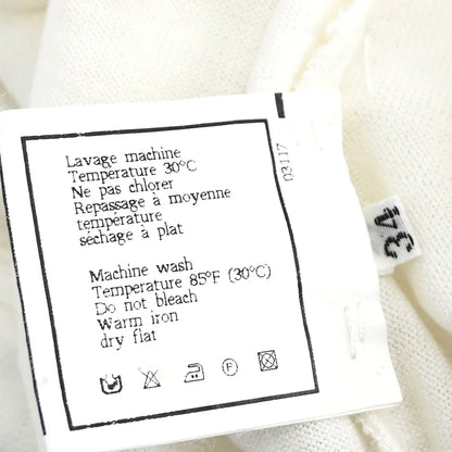 Chanel Short Sleeve Cardigan White #34