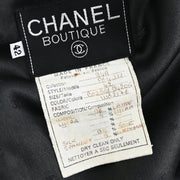 Chanel 1994 Single Breasted Jacket Black 94A #42