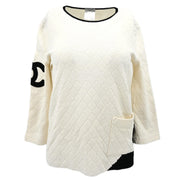 Chanel 2005 Sweater Knit Top White 05A #40