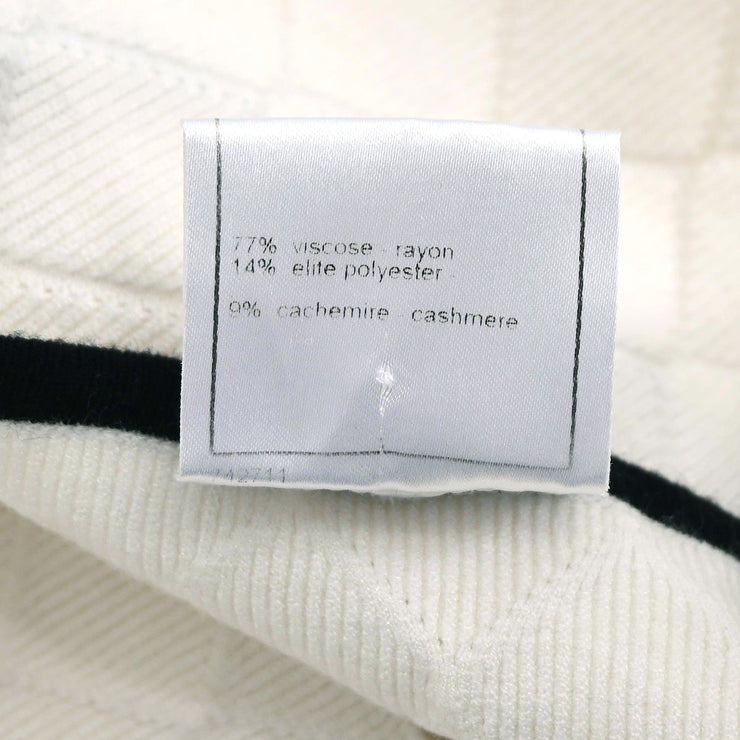 Chanel 2005 Sweater Knit Top White 05A #40