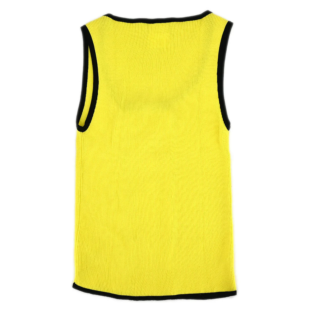 CHANEL トップス Chanel 1995 Sleeveless Top Yellow 95P #38 – AMORE Vintage Tokyo