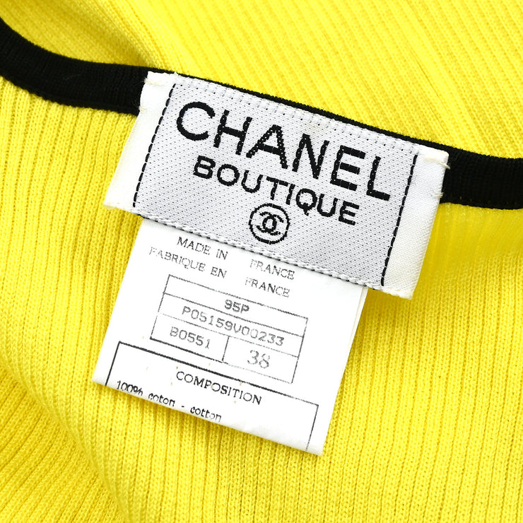 Chanel 1995 Sleeveless Top Yellow 95P #38