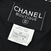 Chanel 1997 Collarless Jacket Black 97C #40