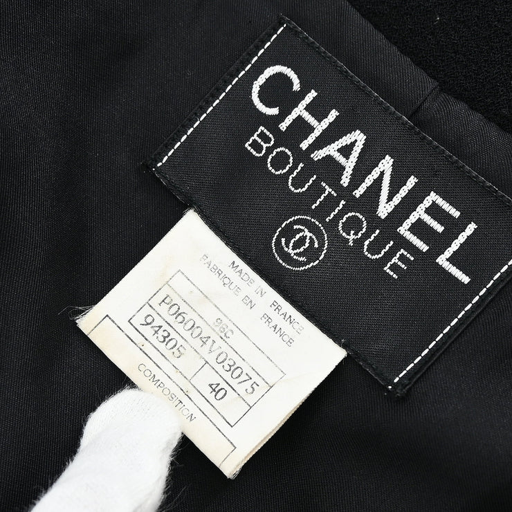 Chanel 1996 Single Jacket Black 96C #40