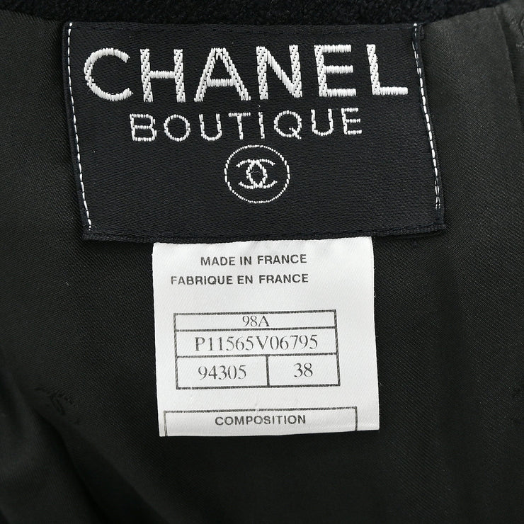 Chanel 1998 Double Jacket Black 98A #38