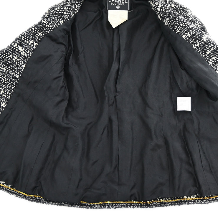 Chanel 1994 Single Breasted Jacket Black 94A #40