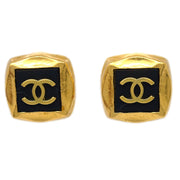 Chanel Square Earrings Clip-On Gold 95A