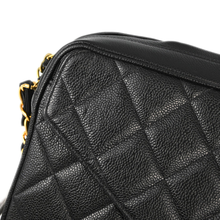 Chanel Black Caviar Chain Shoulder Bag