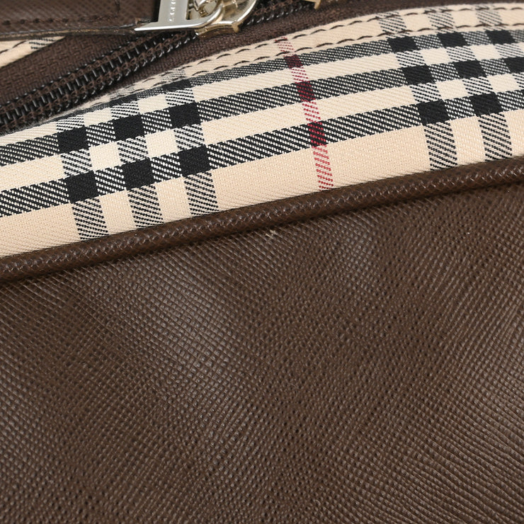 Burberry Beige Brown Burberry Check 2way Shoulder Handbag