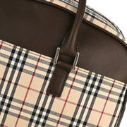 Burberry Beige Brown Burberry Check 2way Shoulder Handbag