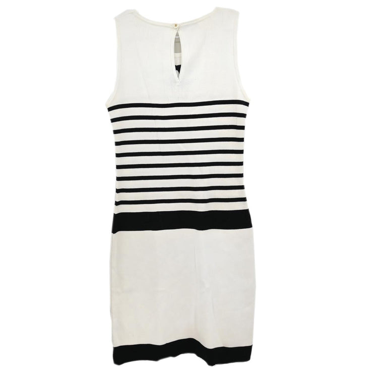 Chanel 1990s Sleeveless Dress White #40