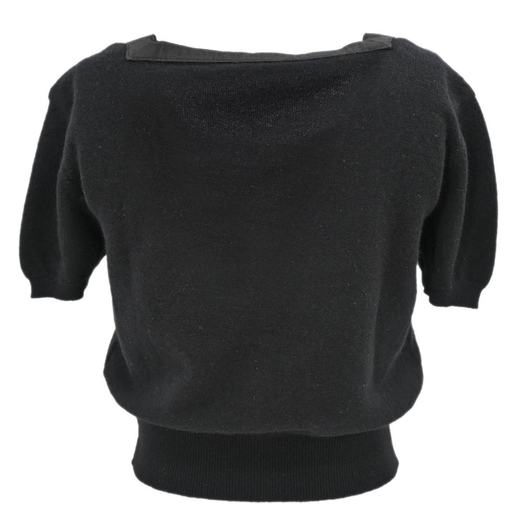 Chanel Short Sleeve Cardigan Black