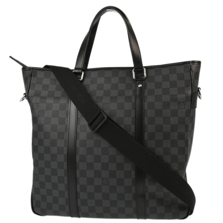 Louis Vuitton 2009 Damier Graphite Tadao 2way Shoulder Tote Bag N51192